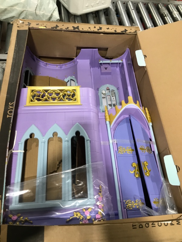Photo 1 of MGA's Dream Ella Majestic Castle Playset, Fits 11.5" Fashion Dolls, Furniture & Accessories, Portable 35" H x 18" W Dollhouse Play Pretend Gift for Kids, Toys for Girls & Boys Ages 3 4 5+ Years