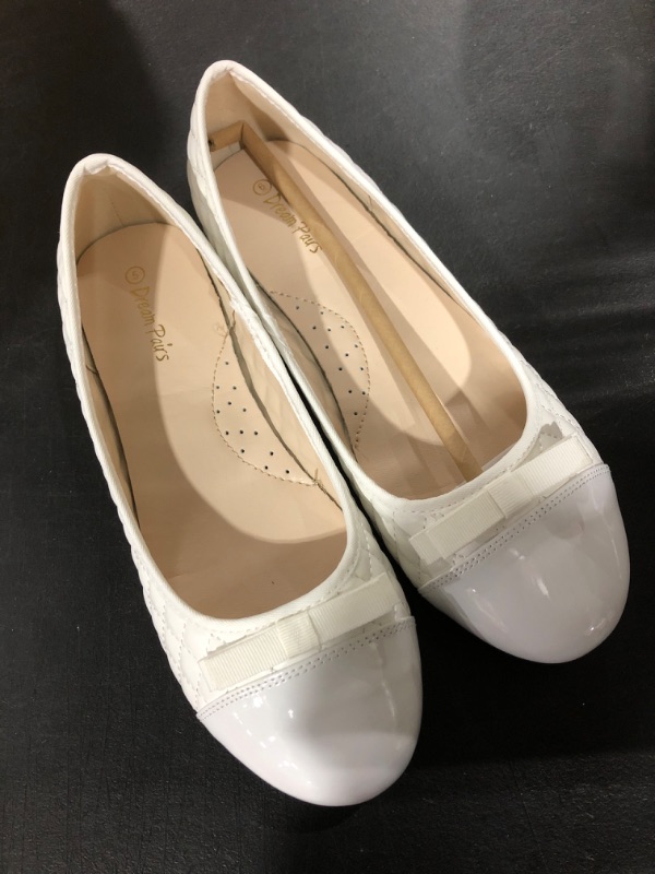 Photo 2 of [Size 6] DREAM PAIRS Girls Dress Shoes Cute Bow Flower Girl Slip-on Ballet Flats