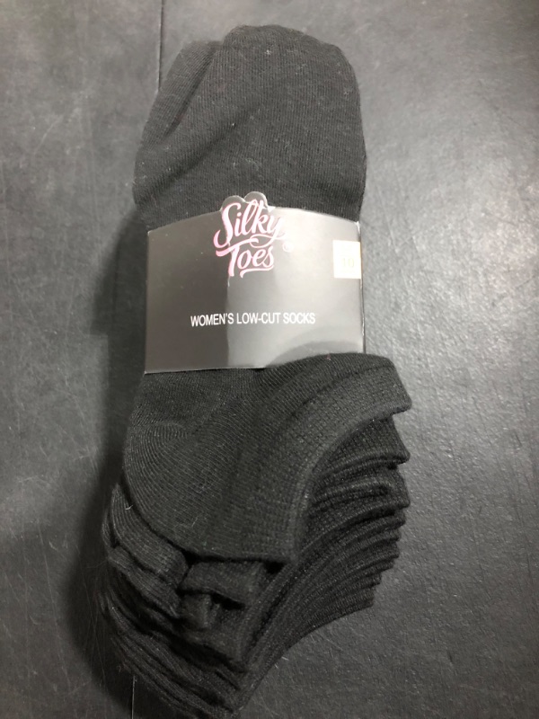 Photo 1 of [Size 9-11] Silky Toes- Womens Low Cut Socks- 10 Pack