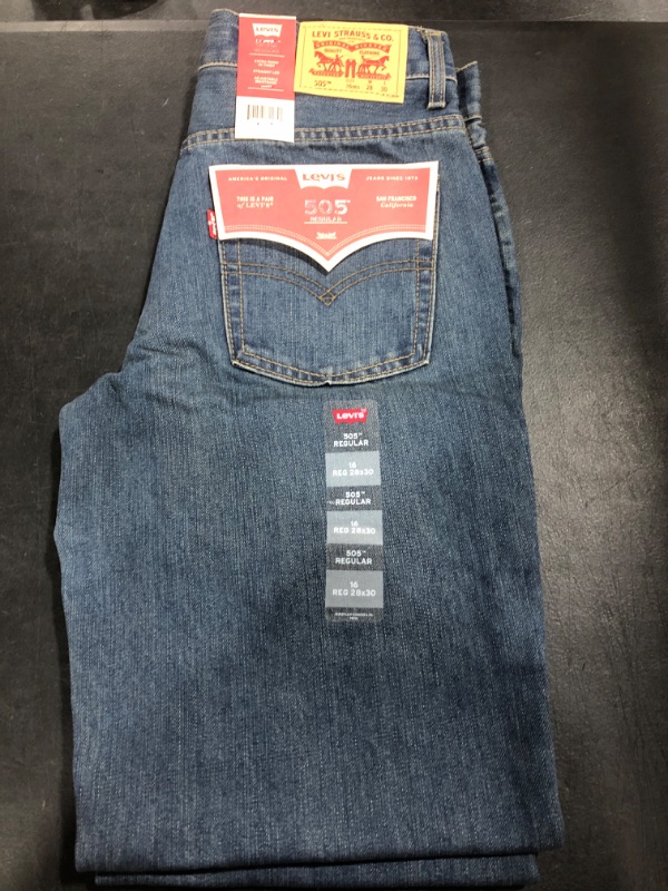 Photo 2 of [Size 16] Levi's(r) Kids 505 Regular Jeans (Big Kids)
