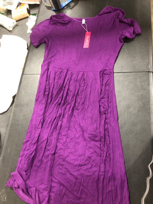 Photo 1 of [Size M] Short Sleeve Purple Dress