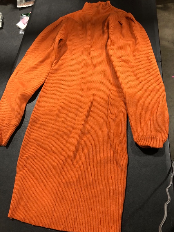 Photo 1 of [Size M] Sweater Dress- Burnt Orange