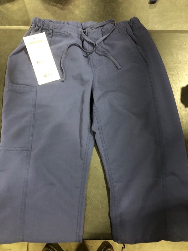 Photo 2 of [Size M] BARCO Grey's Anatomy Women's Aubrey Pant, Athletic Medical Scrub Pants w/ 3 Pockets & Elastic Drawcord Waistband -Ciel Blue