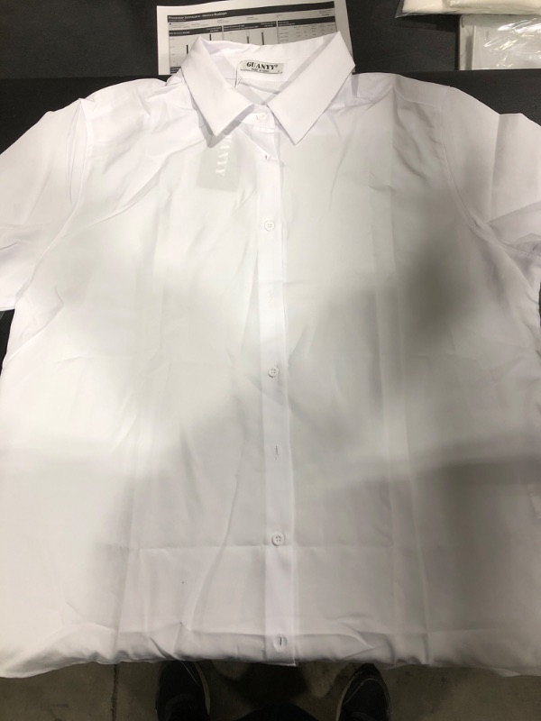 Photo 1 of [Size L] Ladies Collared Blouse- White