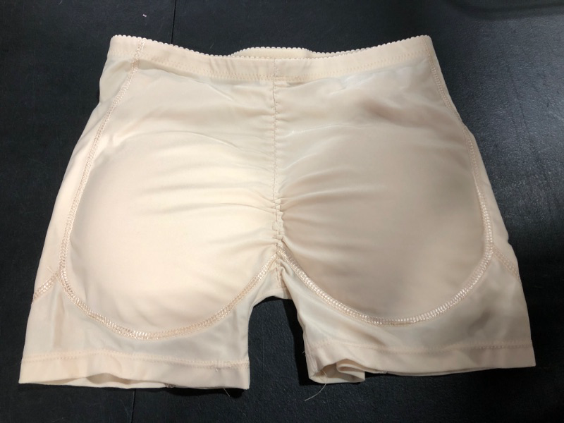 Photo 2 of [Size S] Women Hips and Butt Lifter, 4 Removable Butt Pads Enhancer Panties Butt Lifting Shapewear Seamless Padded Underwear -Beige