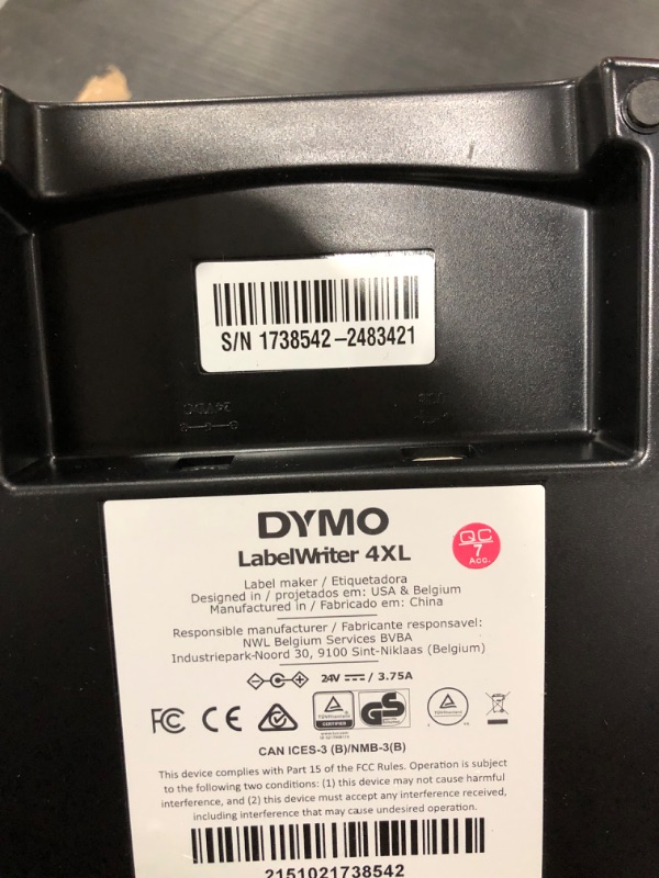 Photo 7 of DYMO 1755120 LabelWriter 4XL Thermal Label Printer 4XL Machine