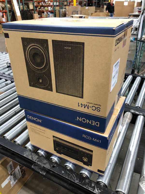 Photo 4 of Denon D-M41 Home Theater Mini Amplifier and Bookshelf Speaker Pair - Compact HiFi Stereo System with CD, FM/AM Tuner and Wireless Bluetooth Music | Perfect for Small Rooms and Home Cinema