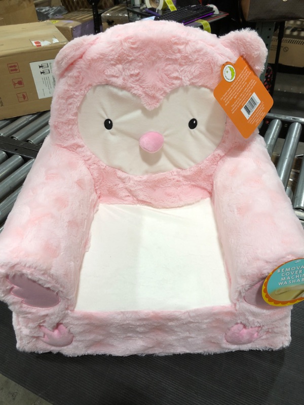 Photo 2 of Animal Adventure - Sweet Seats - Pink Owl Children's Plush Chair