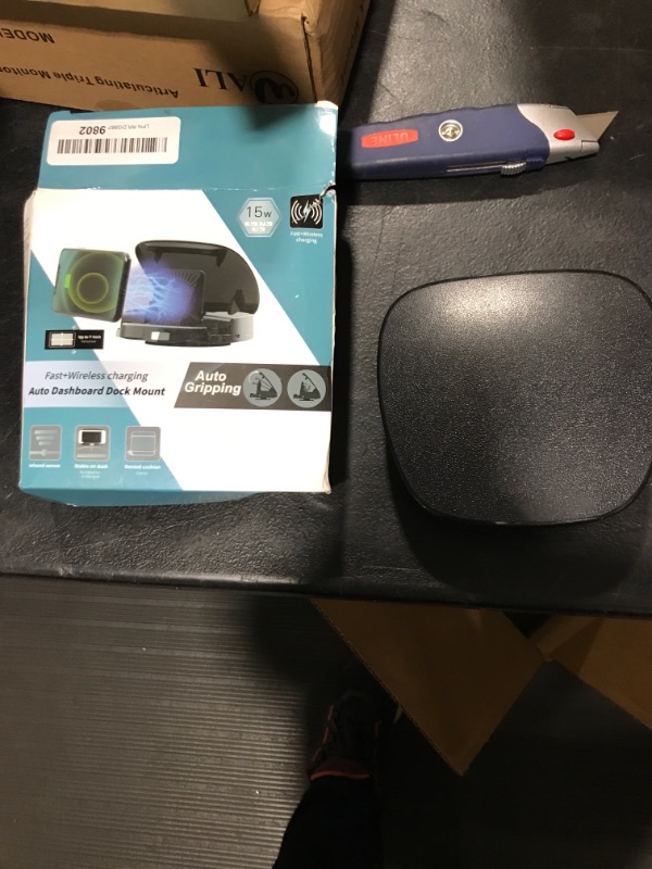 Photo 1 of [2022 Patent] Wireless Car Charger Mount, Auto-Cooling, Auto-Clamping, Real 15W Qi Fast Charging, Over Temperature Protection, Fire-Resistant, Easy to Disassemble, 360° Rotatable Base for Phone Holder Black
