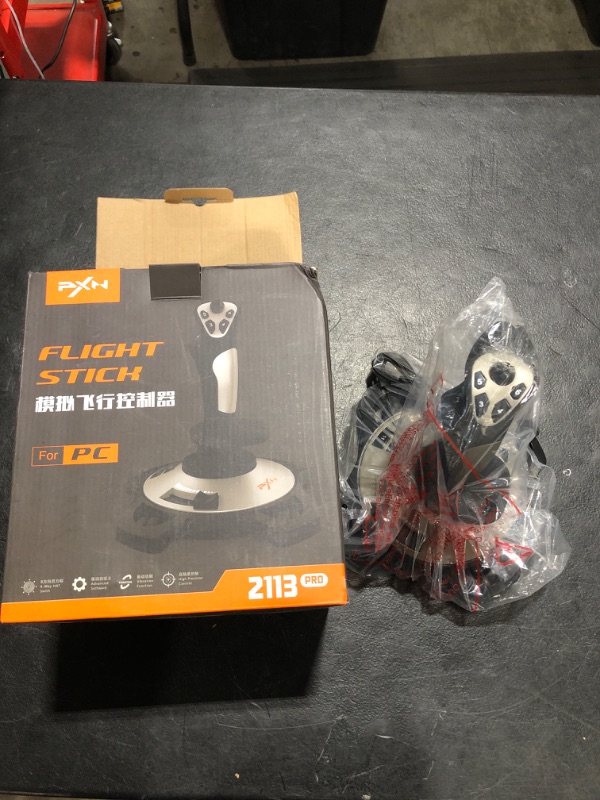 Photo 1 of PC Joystick, USB Game Controller with Vibration Function and Throttle Control, PXN 2113 Wired Gamepad Flight Stick for Windows PC/Computer/Laptop

