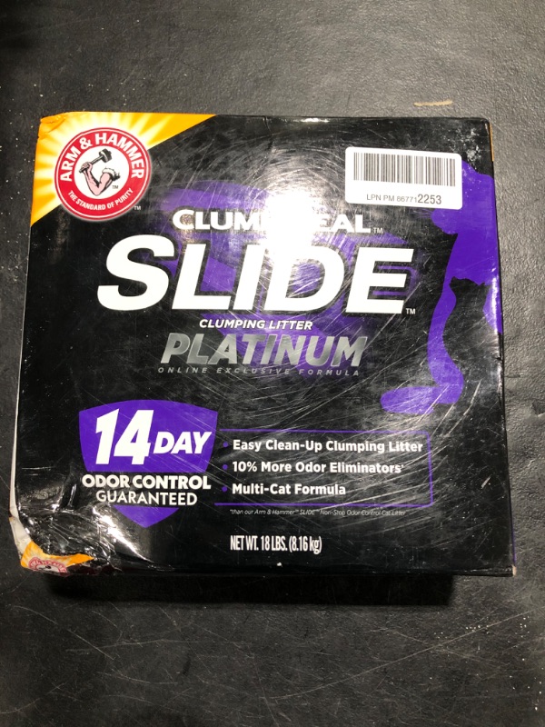 Photo 2 of Arm & Hammer Slide Platinum Clumping Cat Litter 18 lb