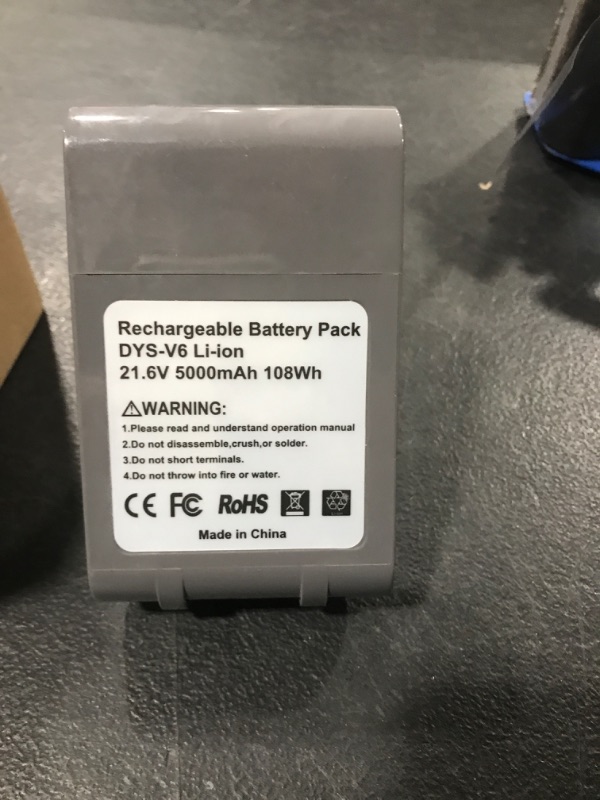 Photo 2 of ANTRobut 21.6V 5000mAh for Dyson V6 Battery Replacement Dyson Battery SV04 SV09 DC59 DC62 DC61 DC58 for Dyson Vacuum Tools