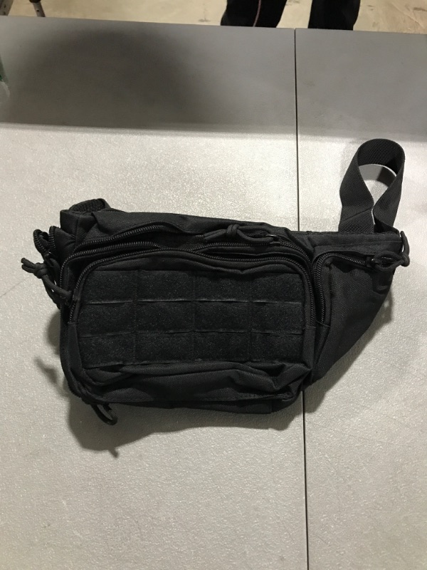 Photo 2 of DMAIP Tactical Gun Case Concealed Pistol Pouch Carry Waist Bag Portable Handgun Holster Soft Pistol Cases Black