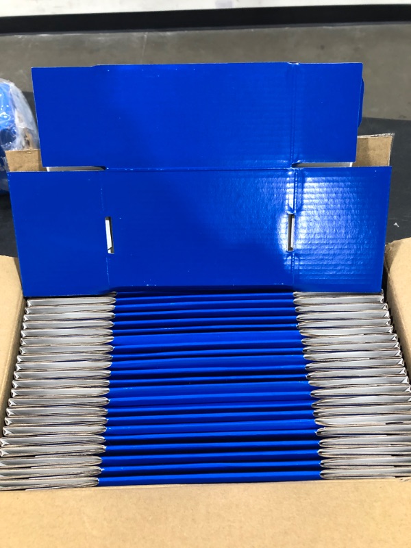 Photo 1 of 25 PACK SHIPPING BOXES CARDBOARD BOXES 7.5X5.2X2 BLUE