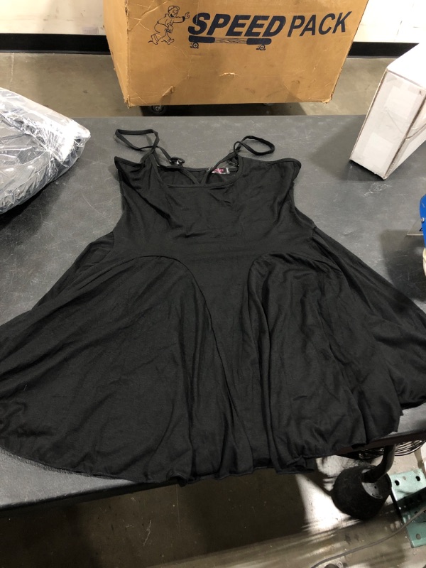 Photo 1 of ADOME Sexy Dresses for Women Sleeveless Spaghetti Strap Mini Club Party Dress Ruffle Hem Slip Dress L