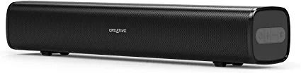 Photo 1 of Creative Stage Air Portable and Compact Under-Monitor USB-Powered Soundbar for Computer, with Dual-Driver and Passive Radiator for Big Bass, Bluetooth and AUX-in, USB MP3, 6 Hours of Battery Life
