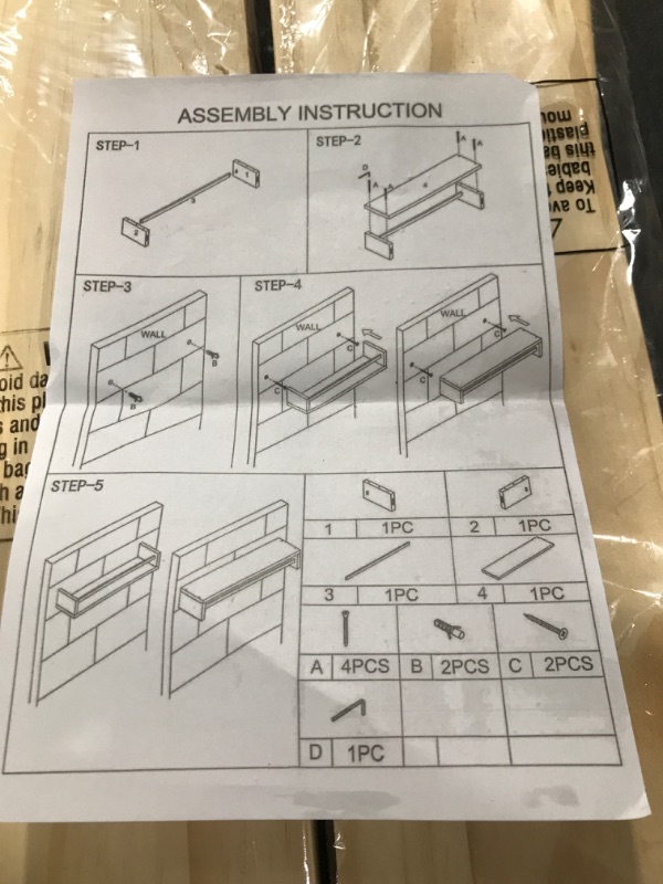 Photo 2 of 16 X 4 WOODEN FLOATING SHELVES 