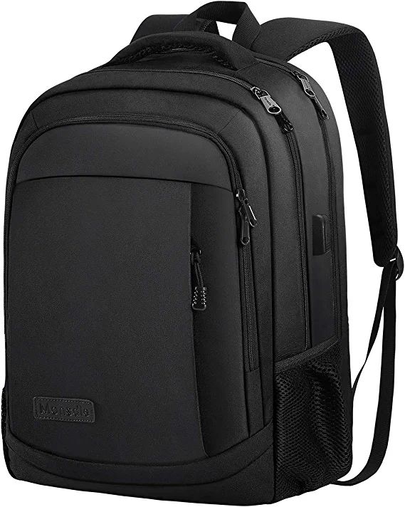 Photo 1 of Monsdle Travel Laptop Backpack Anti Theft Water Resistant Backpacks School Computer Bookbag with USB Charging Port for Men Women College Students Fits 15.6 Inch Laptop (Black)