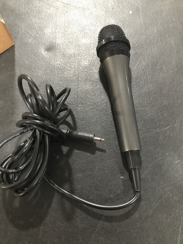 Photo 2 of Singing Machine SMM-205 Unidirectional Dynamic Karaoke Microphone with 10 Ft. Cord, Black, One Size 1 Black 