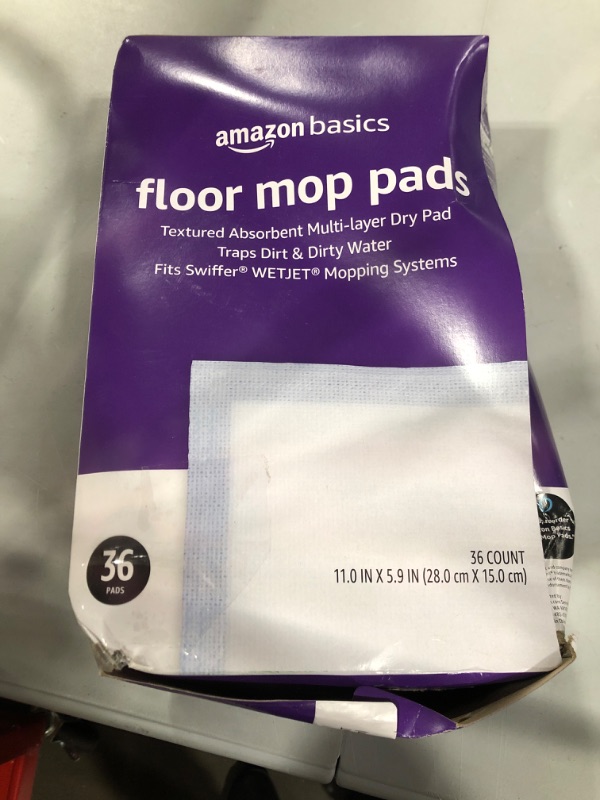 Photo 2 of Amazon Basics Dry Floor Mop Pads, 36 Count (Previously Solimo)