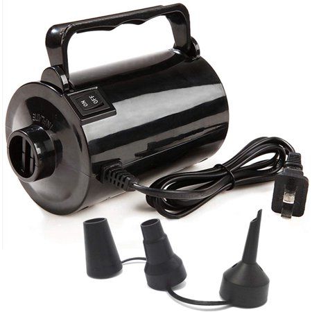 Photo 1 of Electric Air Pump for Inflatable Pool Toys - High Power Quick-Fill Air Mattress Inflator Deflator Pump for Pool Float Raft Airbed with 3 Nozzles 320W
