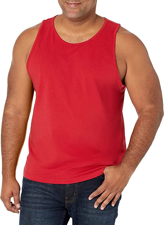 Photo 1 of Amazon Essentials Men's Regualr Fit Tank Top 2 pack  Size L