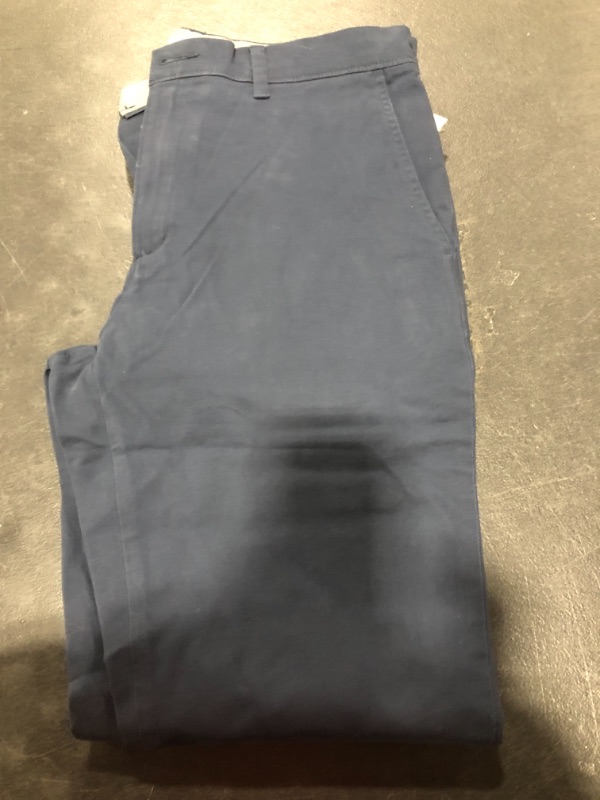 Photo 2 of Amazon Essentials Men's Slim-Fit Casual Stretch Khaki Pant 30W x 30L Navy