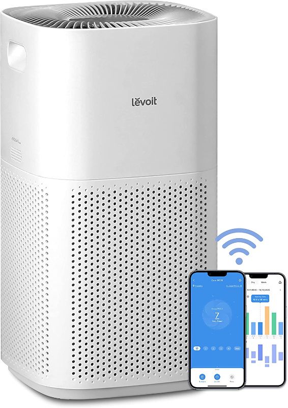 Photo 1 of LEVOIT Air Purifiers for Home Large Room, Covers up to 3175 Sq. Ft, Smart WiFi and PM2.5 Monitor, H13 True HEPA Filter Removes 99.97% of Particles, Pet Allergies, Smoke, Dust, Auto Mode, Alexa Control
