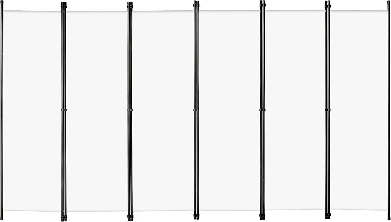 Photo 1 of 6-Panel Outdoor/Indoor Room Divider,Privacy Furniture Indoor Bedroom (White)
