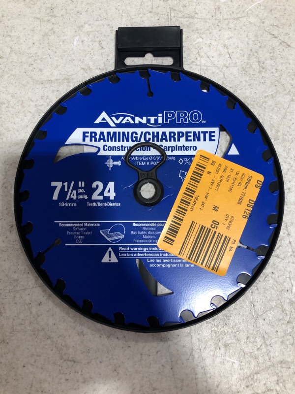 Photo 3 of AVANTI PRO 7-1/4 in. x 24-Tooth Framing Circular Saw Blade
