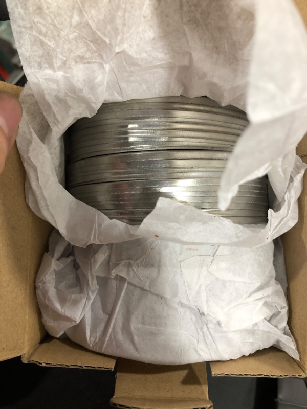 Photo 1 of 40 PCS Wide Mouth Canning Lids for Ball Mason Jars, 86MM Mason Jar Canning Lids Leak Proof, Reusable and Secure Canning Jar Caps with Silicone Seals, Silver
