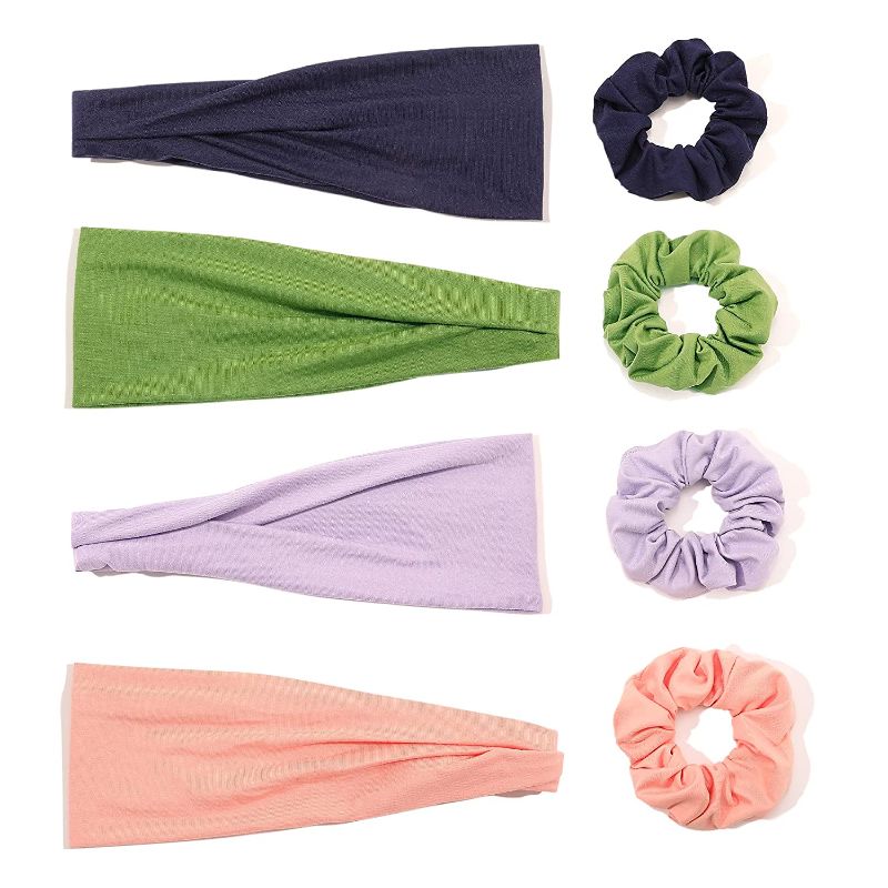 Photo 1 of Headbands for Women Head Bands - Fashion Vinchas Para Mujeres No Slip Knotted Headband for Girls Workout Running Yoga Sport Sweat Head Band Soft Cute Elastic Head Wraps
