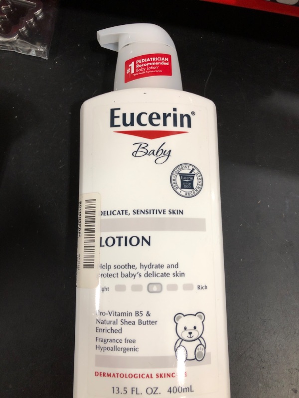 Photo 1 of Eucerin Baby Body Lotion, Fragrance Free Baby Lotion, 13.5 Fl Oz Pump Bottle
