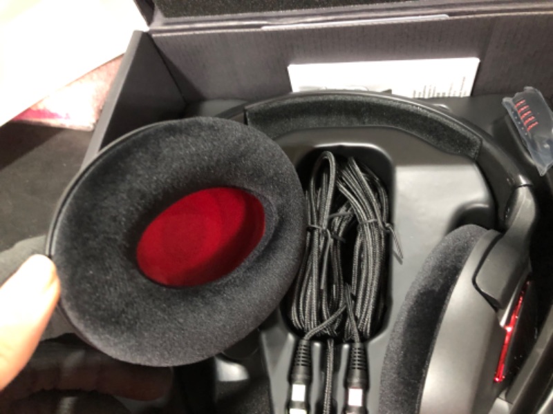 Photo 3 of EPOS I Sennheiser GAME ONE Gaming Headset, Open Acoustic, Noise-canceling mic, Flip-To-Mute, XXL plush velvet ear pads, compatible with PC, Mac, Xbox One, PS4, Nintendo Switch, and Smartphone - Black.
