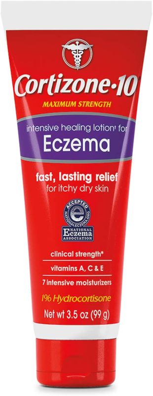 Photo 1 of 3 Cortizone 10 Intensive Healing Lotion for Eczema 3.5 oz., Maximum Strength 1% Hydrocortisone With Vitamins A, C & E
