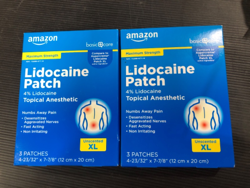 Photo 2 of Amazon Basic Care Lidocaine Patch, 4% Lidocaine, Topical Anesthetic, Desensitizes Aggravated Nerves, 5 Count
2 pack and waist trainer