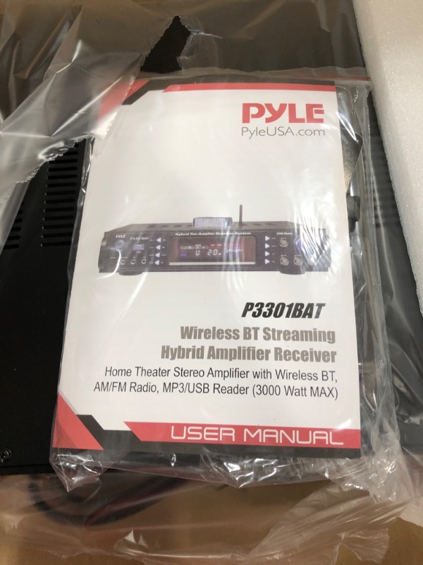 Photo 3 of Pyle Bluetooth Hybrid Amplifier Receiver - Home Theater Pre-Amplifier with Wireless Streaming Ability, MP3/USB/SD/AUX/FM Radio (3000 Watt)
