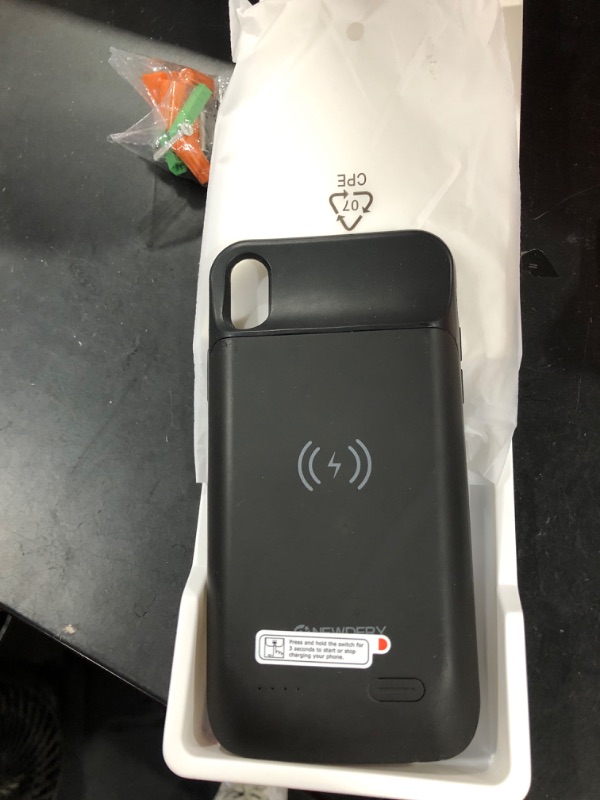 Photo 2 of NEWDERY Upgraded iPhone XR Battery Case Qi Wireless Charging Compatible