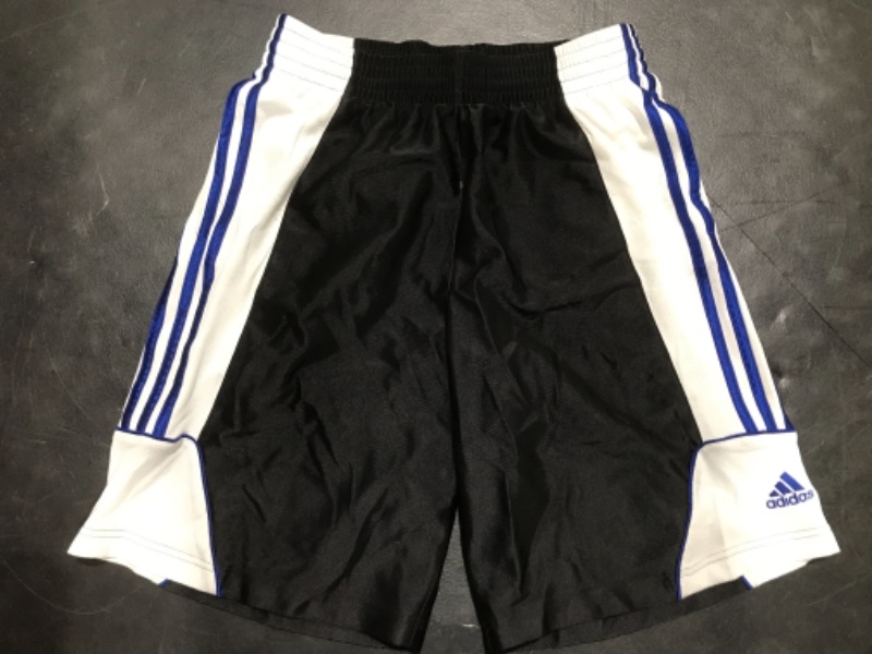 Photo 1 of Adidas Men's Basketball Shorts
Color White/Black/Blue
Size Medium