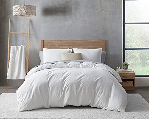 Photo 1 of Bedwishes Basics White Duvet Cover Set King Size – Brushed Microfiber Soft Queen Duvet Cover Set 3 Pieces with Zipper Closure, 1 Duvet Cover 104x92 inches and 2 Pillow Shams
