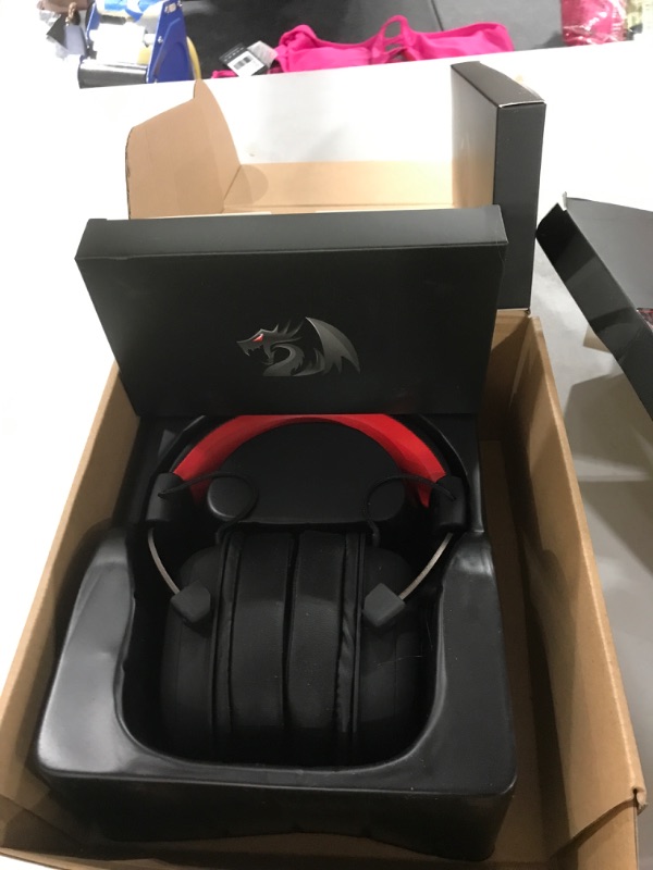 Photo 2 of Redragon H510 Zeus-X RGB Wired Gaming Headset - 7.1 Surround Sound - 53MM Audio Drivers in Memory Foam Ear Pads w/Durable Fabric Cover- Multi Platforms Headphone - USB Powered for PC/PS4/NS

