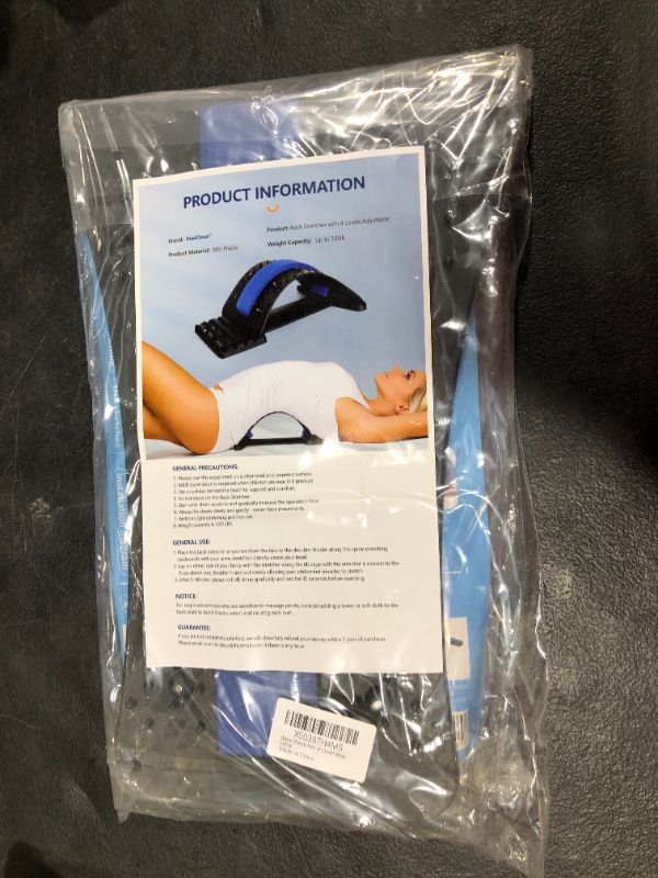 Photo 1 of back stretcher 4  level blue 