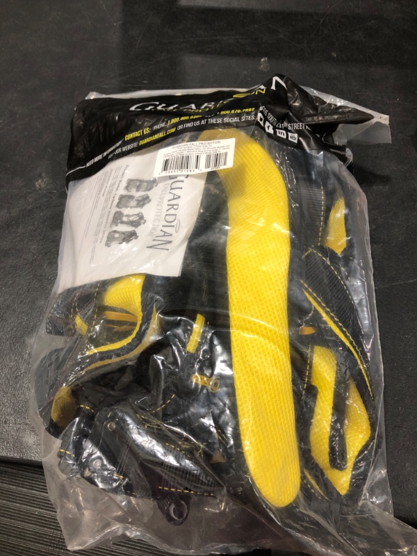 Photo 2 of New Guardian Fall Protection 21083 Construction Harness Black/Yellow XL
