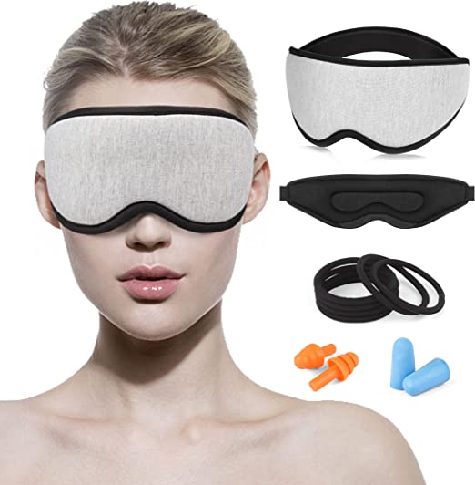 Photo 1 of Smoott Sleep Eye Mask for Men Women, 3D Contoured Cup Sleeping Mask & Blindfold, Concave Molded Night Sleep Masks , 100% Blackout Eye Mask, Soft Comfort Eye Shade Cover for Travel Yoga Nap, 071

