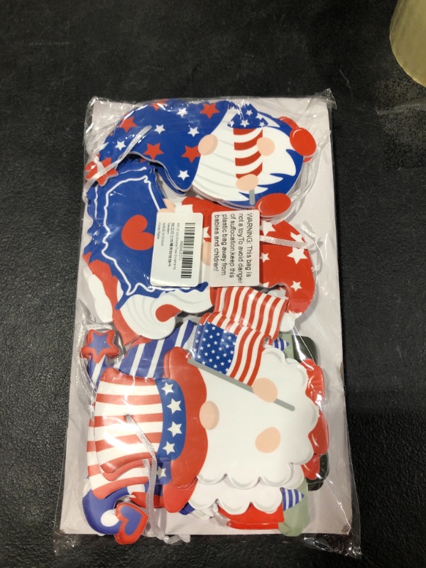 Photo 1 of 4th of July Gnomes Hanging Ornaments (8 Shape Designs), Independence Day Tree Ornaments Patriotic Holiday Party Hanging Decorations Fourth of July Gifts Ideas 24pcs
