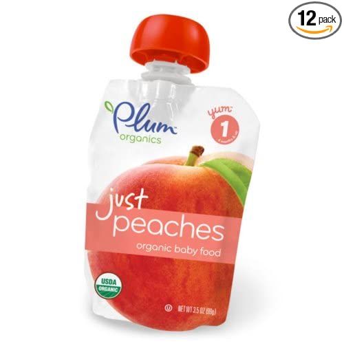 Photo 1 of Plum Organics Just Fruit, Peaches, 3.5-Oz Pouches (Pack of 12)
BB 29 SEP 22 