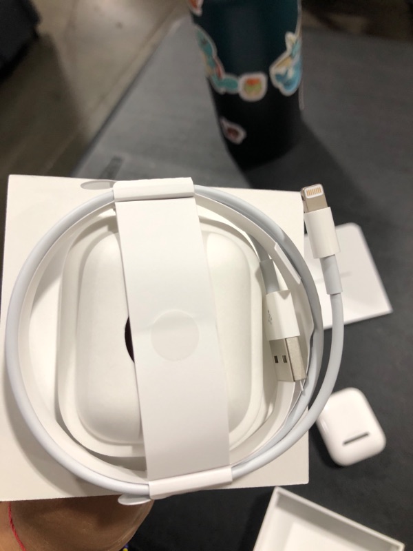 Photo 4 of Apple AirPods (2nd Generation) Wireless Earbuds with Lightning Charging Case Included. Over 24 Hours of Battery Life, Effortless Setup. Bluetooth Headphones for iPhone
