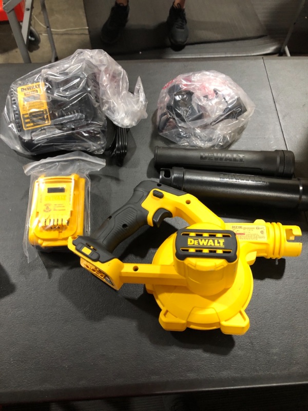 Photo 2 of DEWALT 20V MAX* Blower for Jobsite Kit, Compact (DCE100M1)
