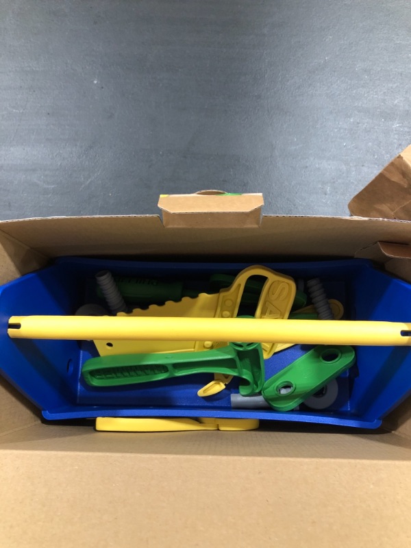 Photo 1 of Green Toys Tool Set, Blue - 15 Piece Pretend Play, Motor Skills, Language & Communication Kids Role Play Toy. No BPA, phthalates, PVC. Dishwasher Safe, Recycled Plastic, Made in USA.
