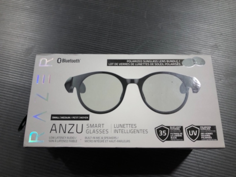 Photo 6 of Razer Anzu Smart Glasses: Blue Light Filtering & Polarized Sunglass Lenses - Low Latency Audio - Built-in Mic & Speakers - Touch & Voice Assistant Compatible - 5hrs Battery - Round/Small